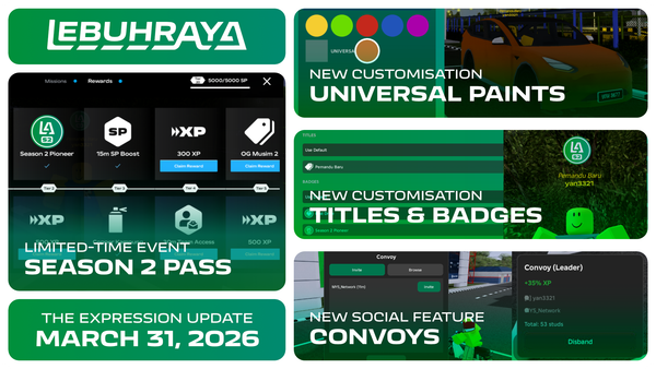 Lebuhraya 3.8 Patch Notes